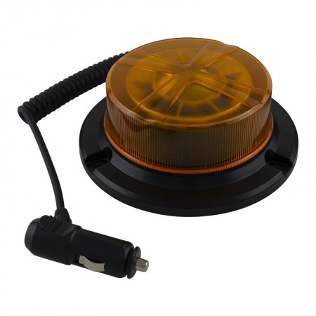 R65 Low Profile LED Beacon - Magnetic Mount (Amber Lens)